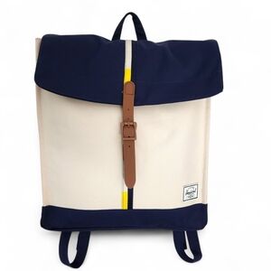 HERSCHEL SUPPLY CO. unisex cream navy colorblock City Mid Volume backpack